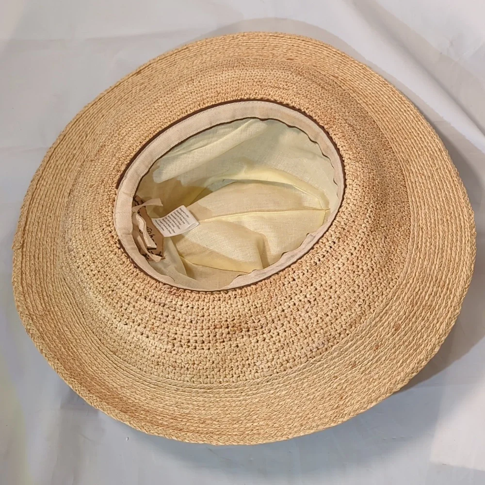 Flora Bella wide brim women straw sun hat - Picture 7 of 9